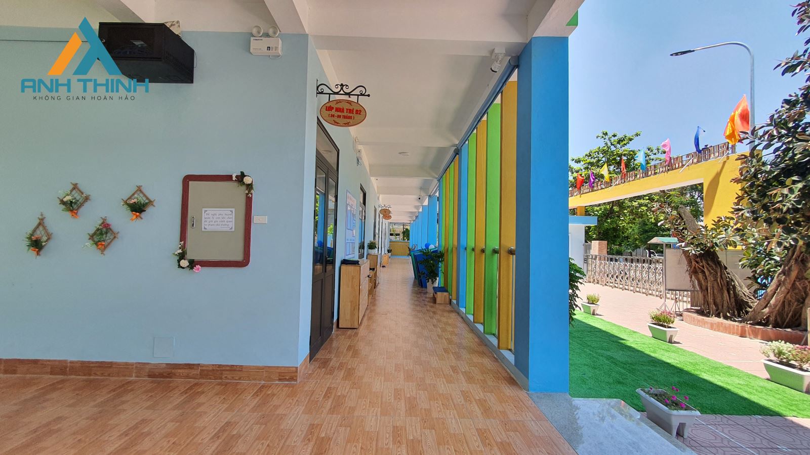 thi công trường mầm non