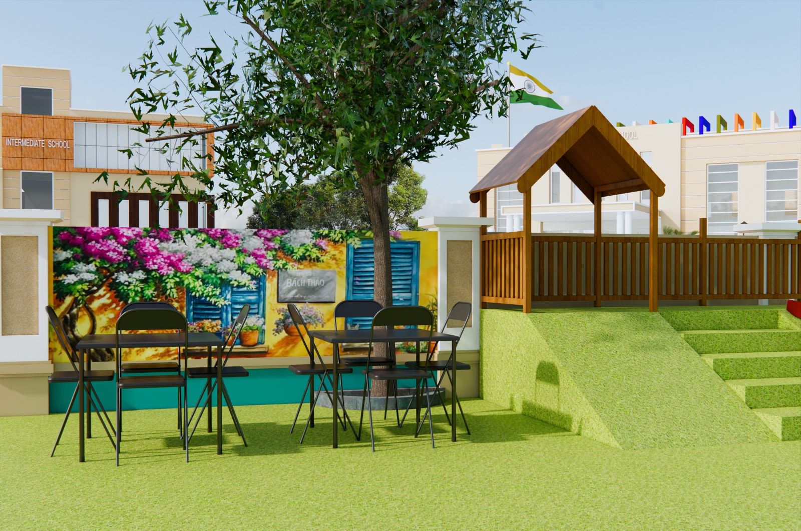 Thiết kế 3D khu vui chơi ngoài trời