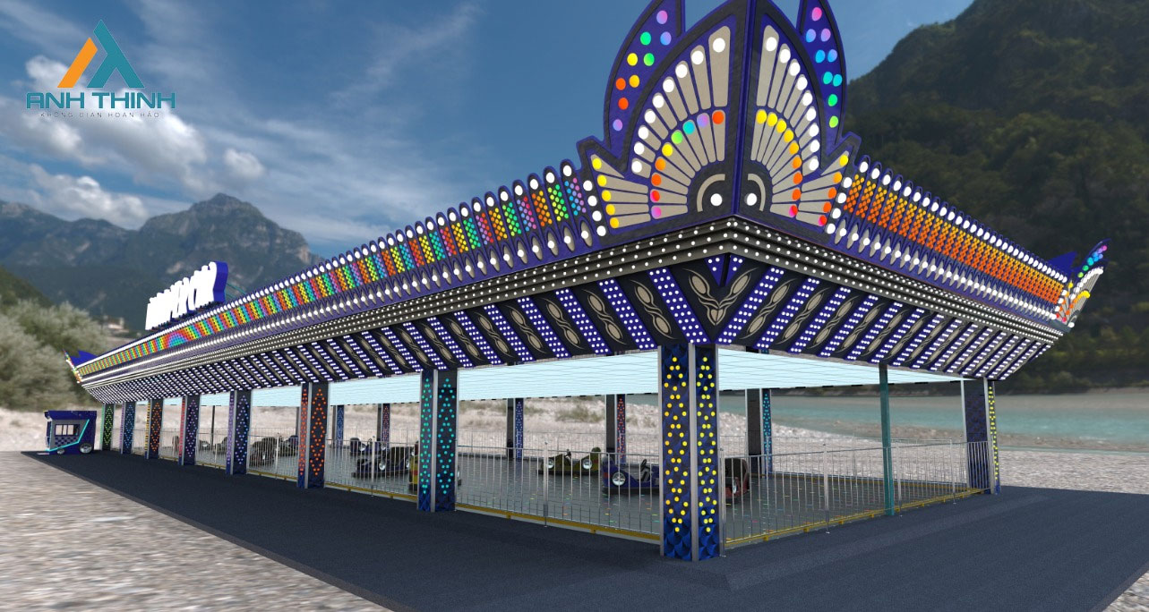 Xe điện đụng - thiết bị vui chơi trong nhà, ngoài trời