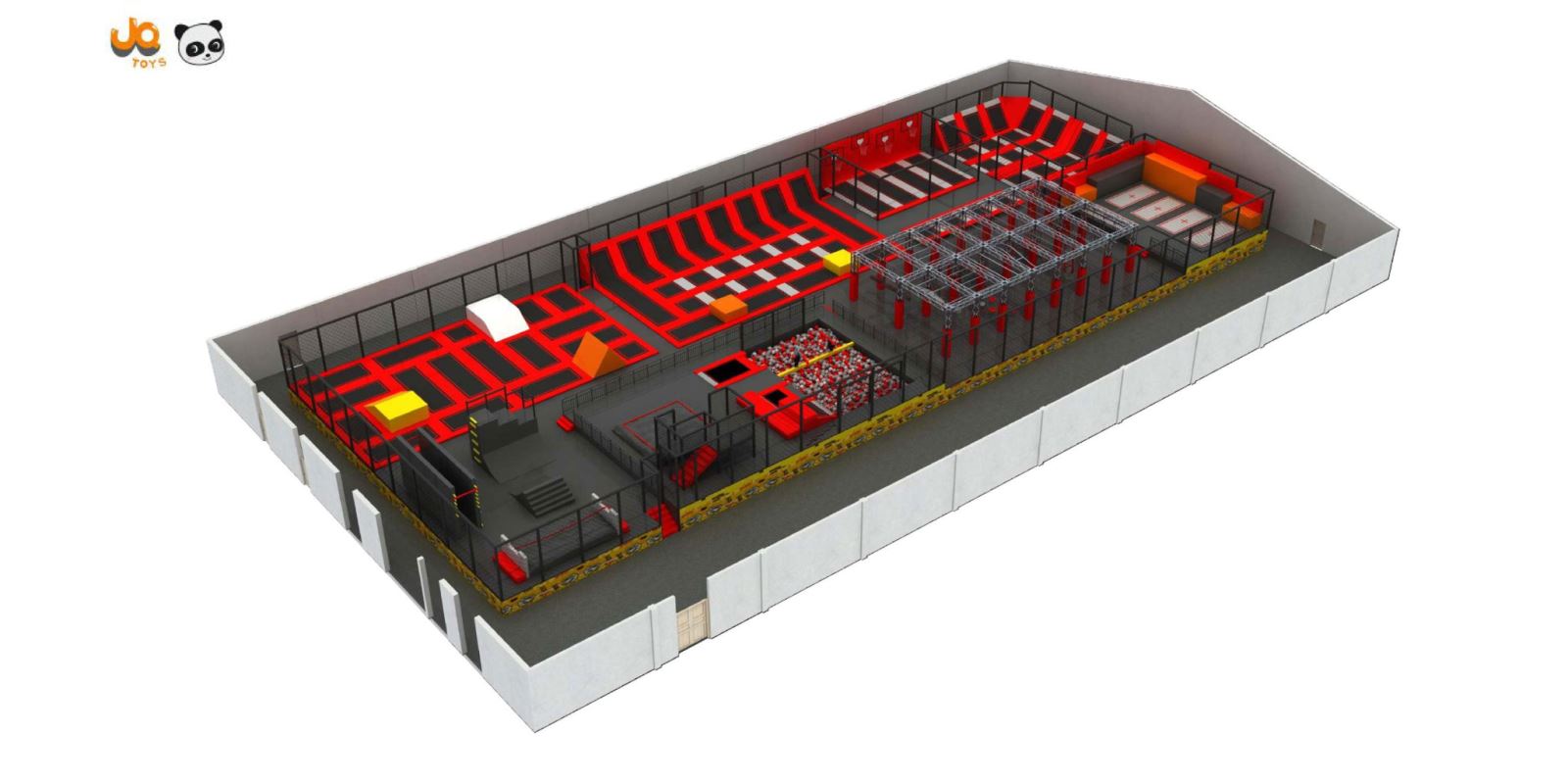 Khu vui chơi bạt nhún - khu vui chơi trong nhà, do choi anh thinh