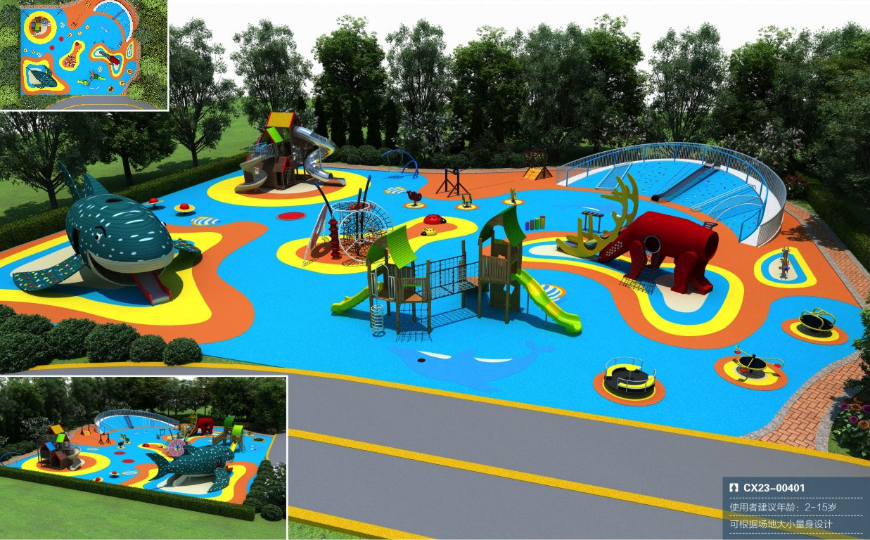 Mô hình khu vui chơi ngoài trời mẫu 1