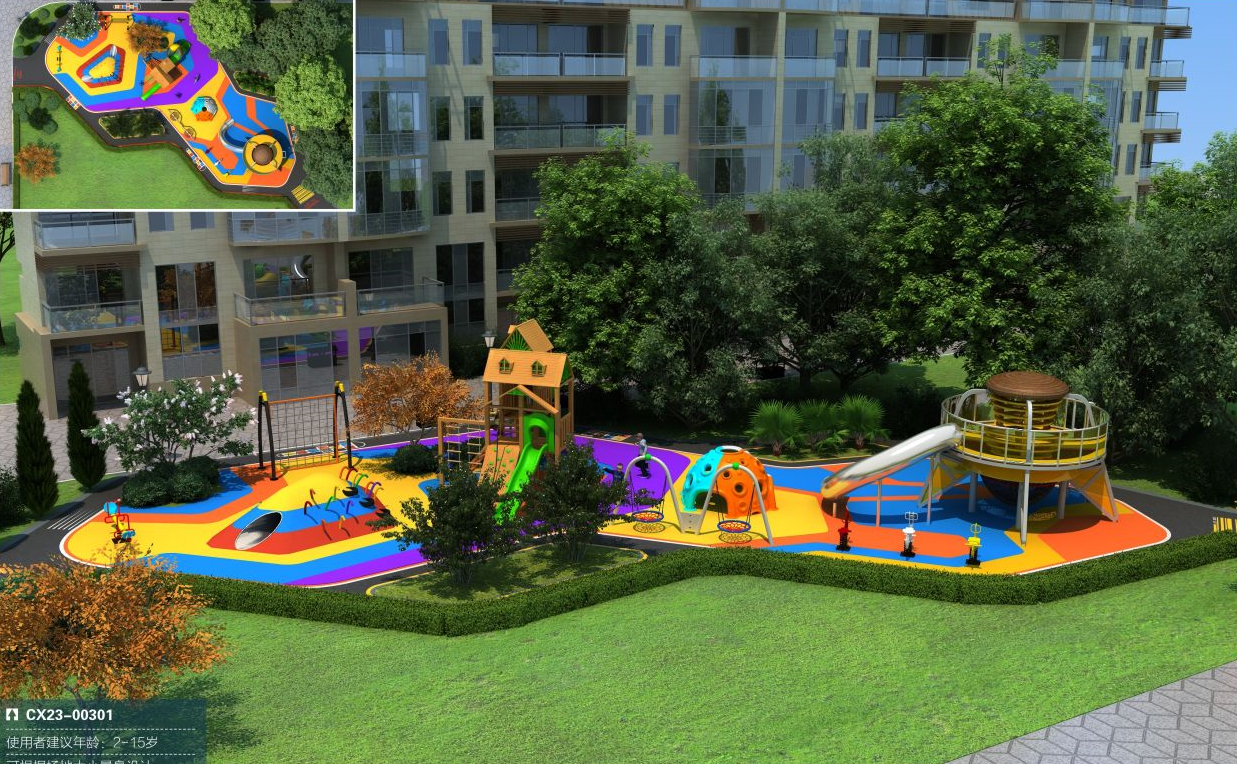 Mô hình khu vui chơi ngoài trời mẫu 2