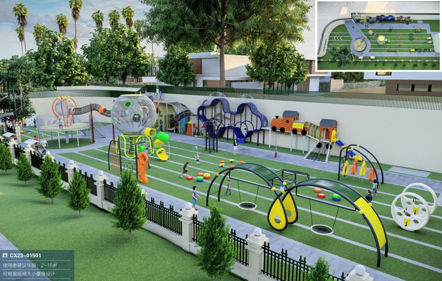 Mô hình khu vui chơi ngoài trời mẫu 7