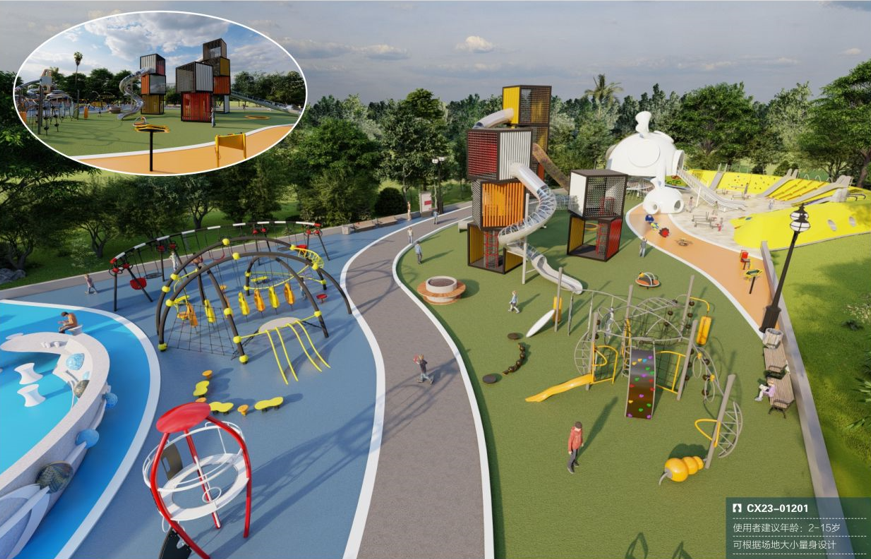 Mô hình khu vui chơi ngoài trời mẫu 9