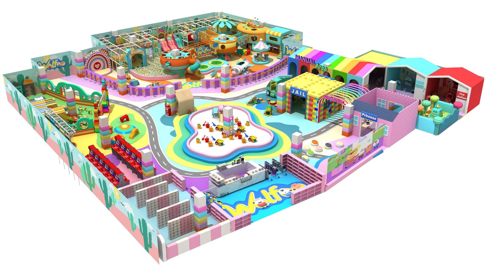 Mô hình khu vui chơi trong nhà mẫu 3